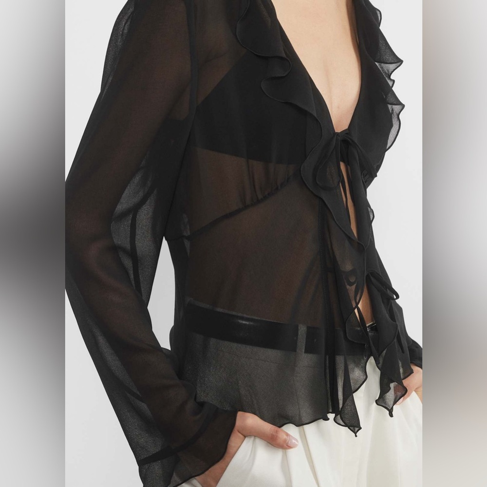 ARITZIA Wilfred Frenchy Blouse - Picture 3 of 12